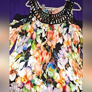 Spense Cold Shoulder Tunic Blouse